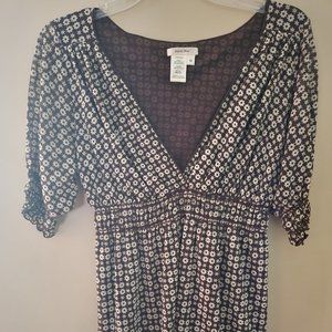 Flowery Brown Blouse